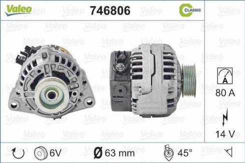 Valeo 746806 - Alternatore www.autoricambit.com