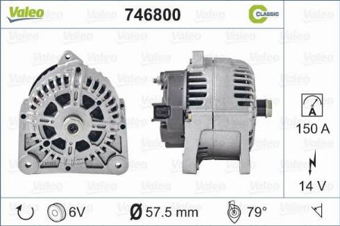 Valeo 746800 - Alternatore www.autoricambit.com