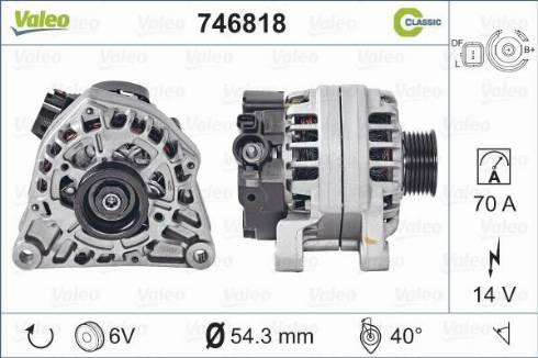 Valeo 746818 - Alternatore www.autoricambit.com