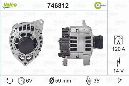 Valeo 746812 - Alternatore www.autoricambit.com