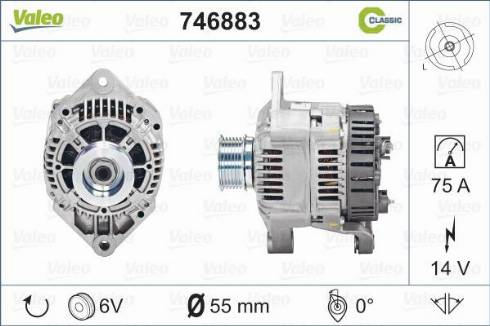 Valeo 746883 - Alternatore www.autoricambit.com