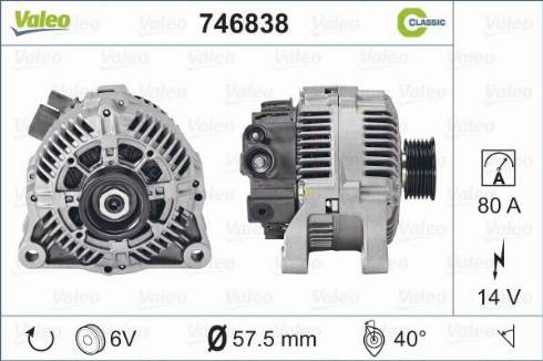 Valeo 746838 - Alternatore www.autoricambit.com