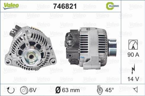 Valeo 746821 - Alternatore www.autoricambit.com