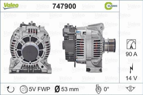 Valeo 747900 - Alternatore www.autoricambit.com