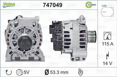 Valeo 747049 - Alternatore www.autoricambit.com