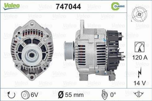 Valeo 747044 - Alternatore www.autoricambit.com