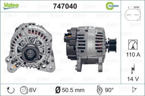 Valeo 747040 - Alternatore www.autoricambit.com