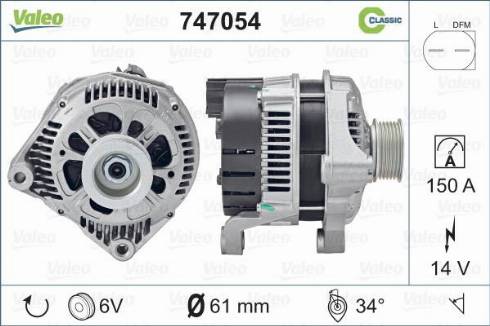 Valeo 747054 - Alternatore www.autoricambit.com