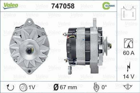 Valeo 747058 - Alternatore www.autoricambit.com