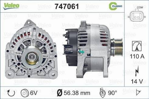 Valeo 747061 - Alternatore www.autoricambit.com