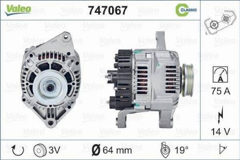 Valeo 747067 - Alternatore www.autoricambit.com