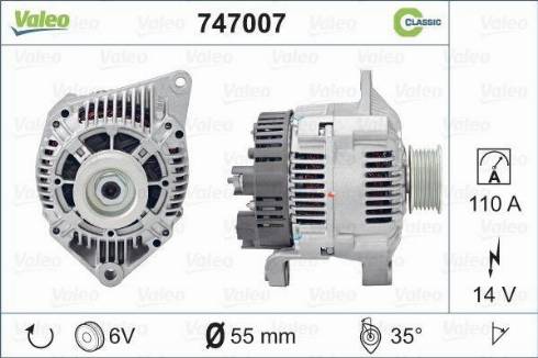 Valeo 747007 - Alternatore www.autoricambit.com