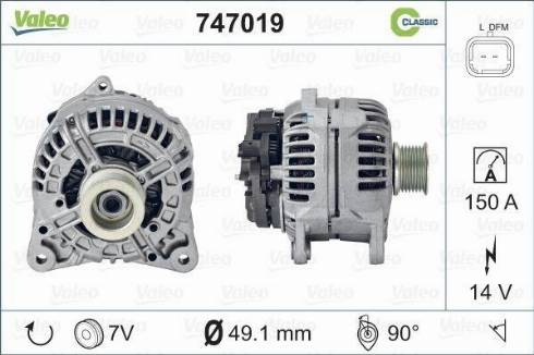 Valeo 747019 - Alternatore www.autoricambit.com