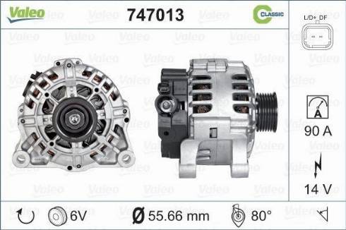 Valeo 747013 - Alternatore www.autoricambit.com