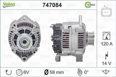 Valeo 747084 - Alternatore www.autoricambit.com