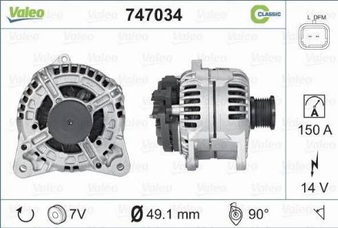 Valeo 747034 - Alternatore www.autoricambit.com