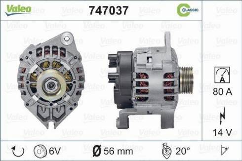 Valeo 747037 - Alternatore www.autoricambit.com