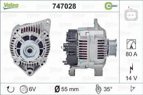 Valeo 747028 - Alternatore www.autoricambit.com