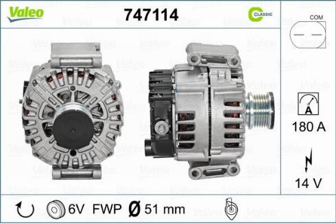 Valeo 747114 - Alternatore www.autoricambit.com