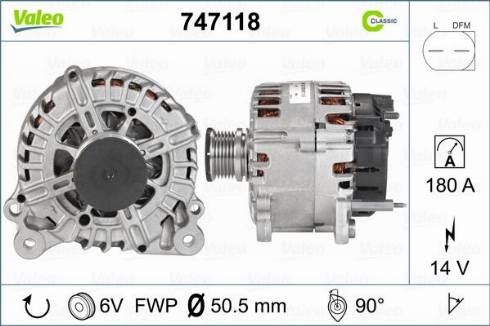 Valeo 747118 - Alternatore www.autoricambit.com