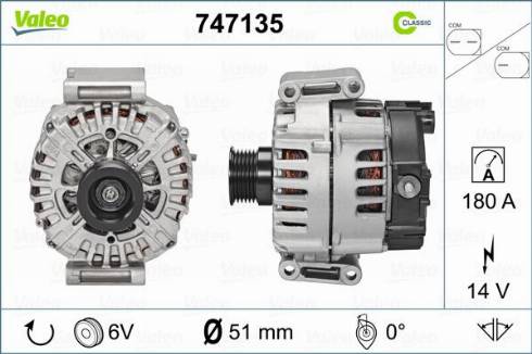 Valeo 747135 - Alternatore www.autoricambit.com