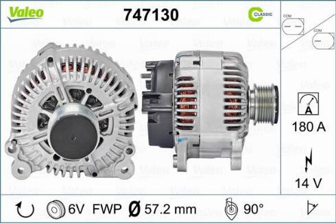 Valeo 747130 - Alternatore www.autoricambit.com