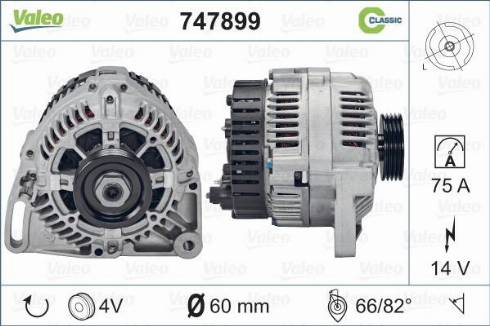 Valeo 747899 - Alternatore www.autoricambit.com