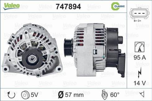 Valeo 747894 - Alternatore www.autoricambit.com