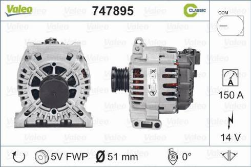 Valeo 747895 - Alternatore www.autoricambit.com