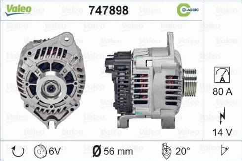 Valeo 747898 - Alternatore www.autoricambit.com