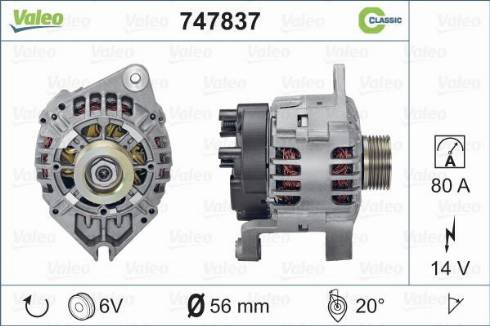 Valeo 747837 - Alternatore www.autoricambit.com