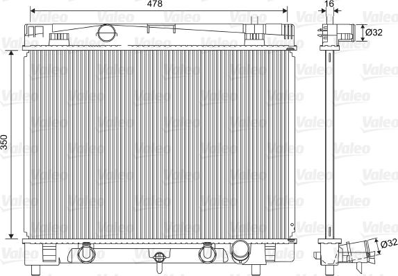 Valeo 701568 - Radiatore, Raffreddamento motore www.autoricambit.com