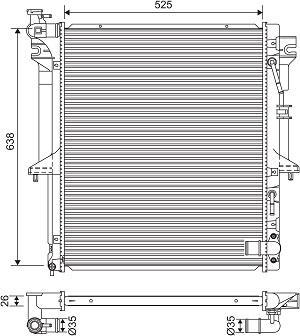 Valeo 701585 - Radiatore, Raffreddamento motore www.autoricambit.com