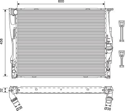 Valeo 701576 - Radiatore, Raffreddamento motore www.autoricambit.com