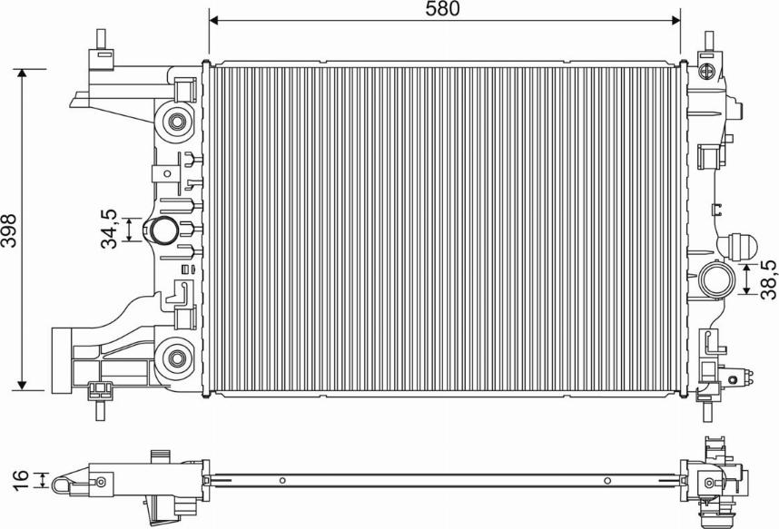 Valeo 701244 - Radiatore, Raffreddamento motore www.autoricambit.com