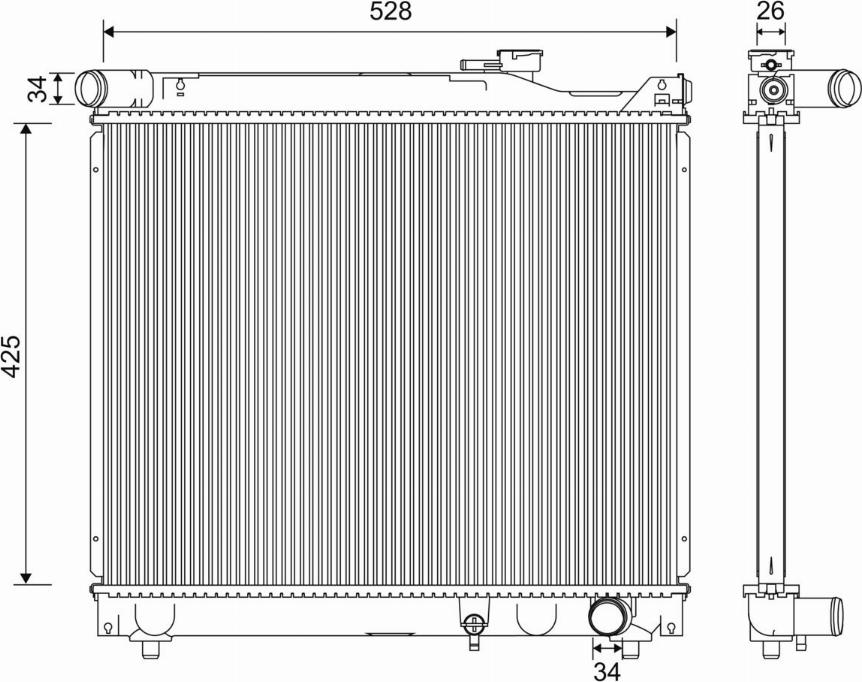 Valeo 701247 - Radiatore, Raffreddamento motore www.autoricambit.com