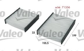 Valeo 715556 - Filtro, Aria abitacolo www.autoricambit.com