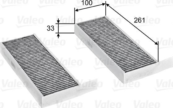 Valeo 715805 - Filtro, Aria abitacolo www.autoricambit.com