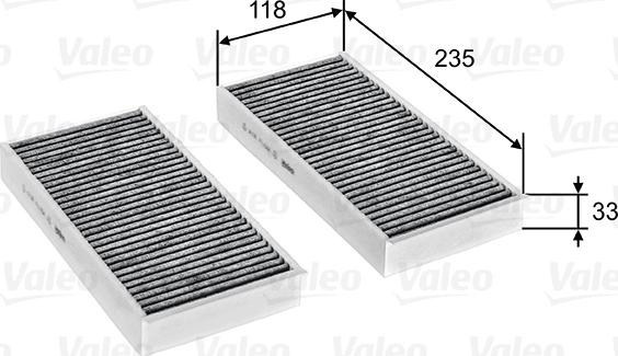 Valeo 715811 - Filtro, Aria abitacolo www.autoricambit.com