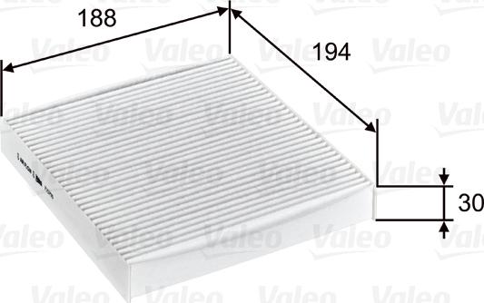 Valeo 715755 - Filtro, Aria abitacolo www.autoricambit.com