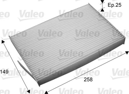 Valeo 715709 - Filtro, Aria abitacolo www.autoricambit.com