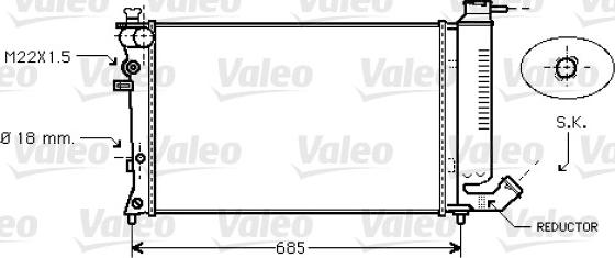 Valeo 734445 - Radiatore, Raffreddamento motore www.autoricambit.com