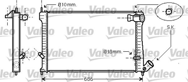 Valeo 734455 - Radiatore, Raffreddamento motore www.autoricambit.com