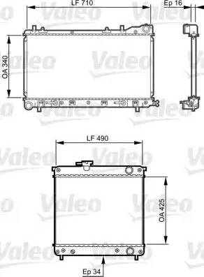 Valeo 734406 - Radiatore, Raffreddamento motore www.autoricambit.com