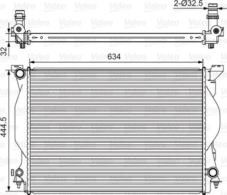 Valeo 734419 - Radiatore, Raffreddamento motore www.autoricambit.com