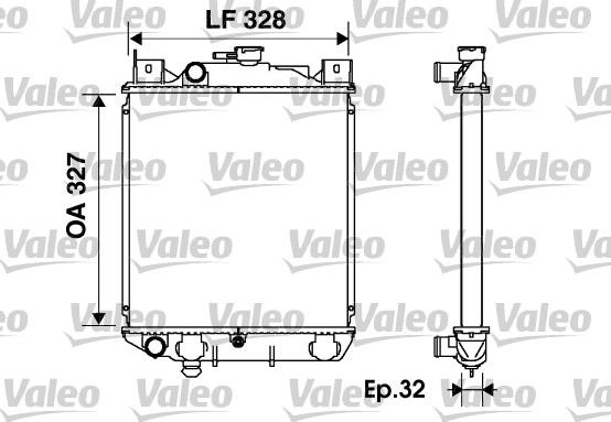 Valeo 734166 - Radiatore, Raffreddamento motore www.autoricambit.com