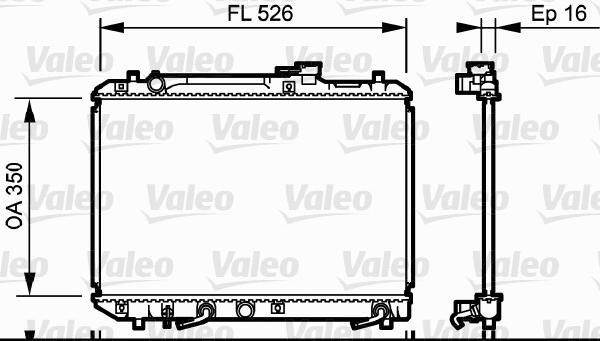 Valeo 734835 - Radiatore, Raffreddamento motore www.autoricambit.com