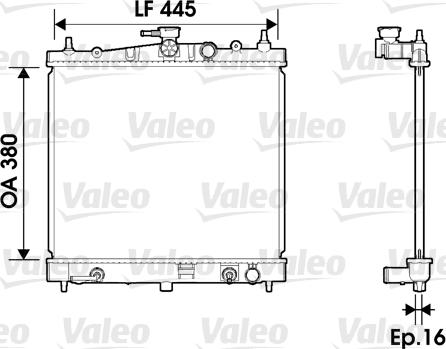 Valeo 734247 - Radiatore, Raffreddamento motore www.autoricambit.com