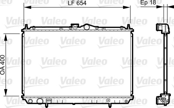 Valeo 735497 - Radiatore, Raffreddamento motore www.autoricambit.com