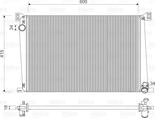 Valeo 735480 - Radiatore, Raffreddamento motore www.autoricambit.com